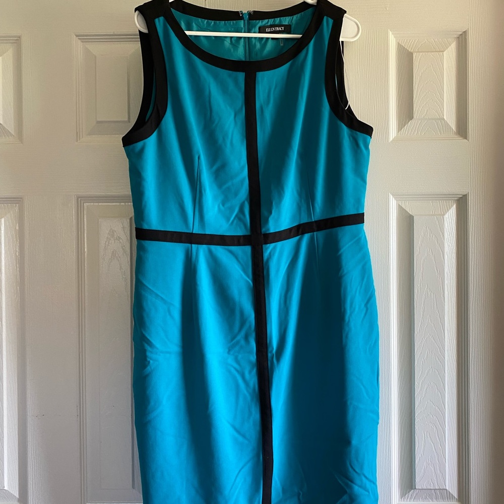 Teal Business Work Dress